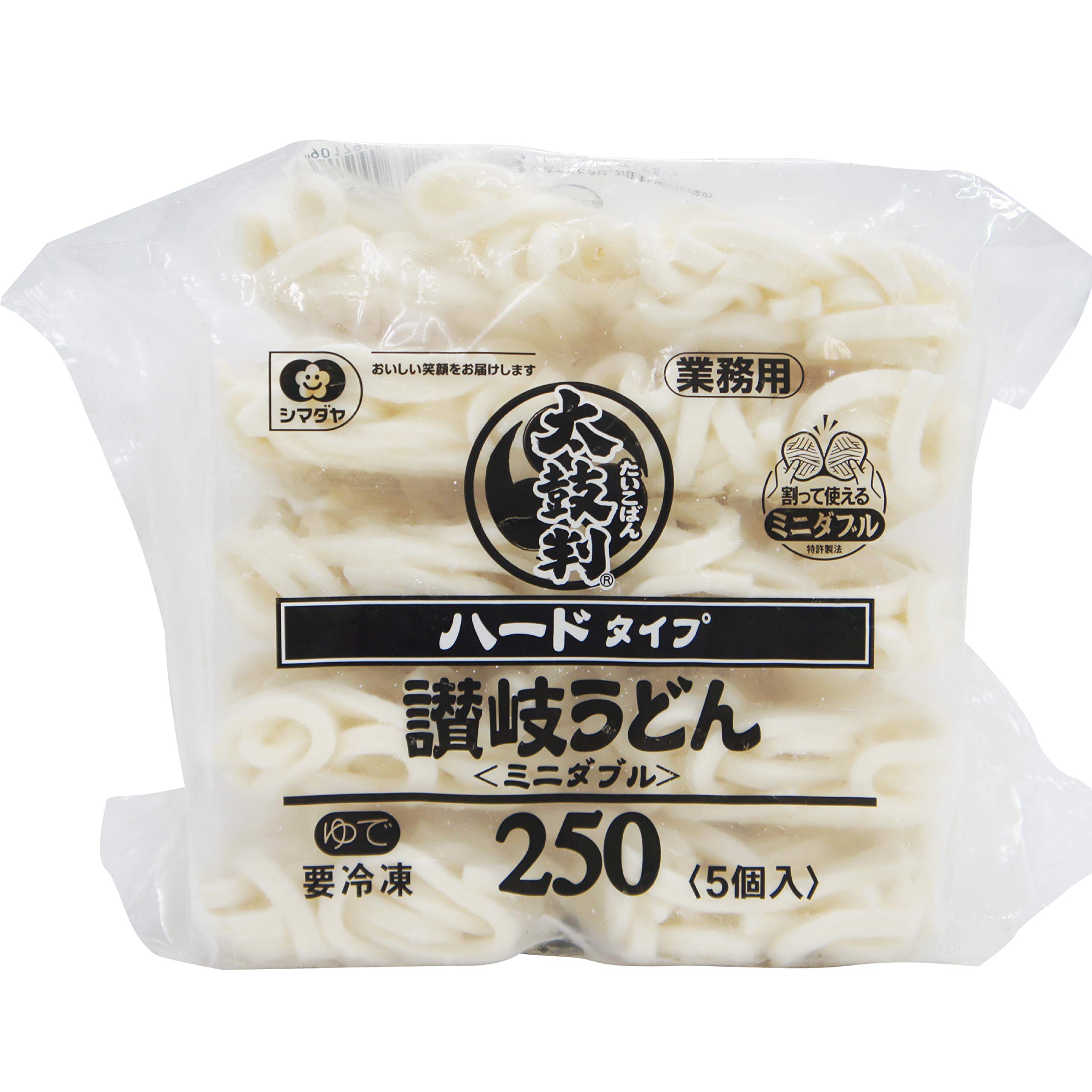 Amazon.co.jp: シマダヤ 太鼓判ハード讃岐うどん250gミニダブル